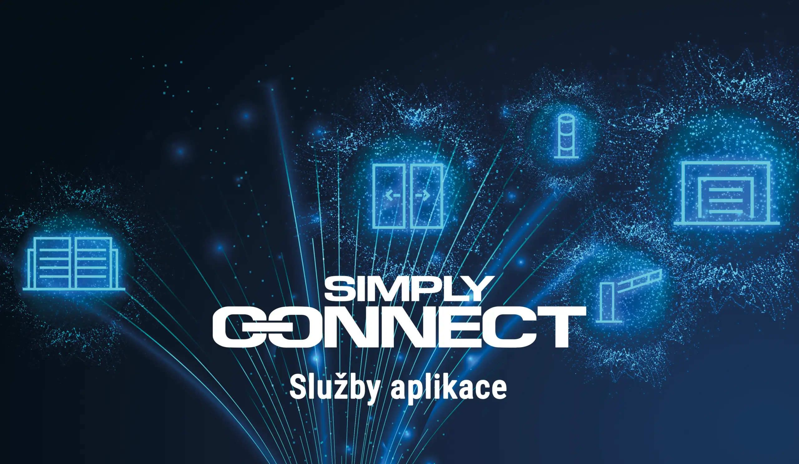 Dostupné služby aplikace FAAC Simply Connect Pro